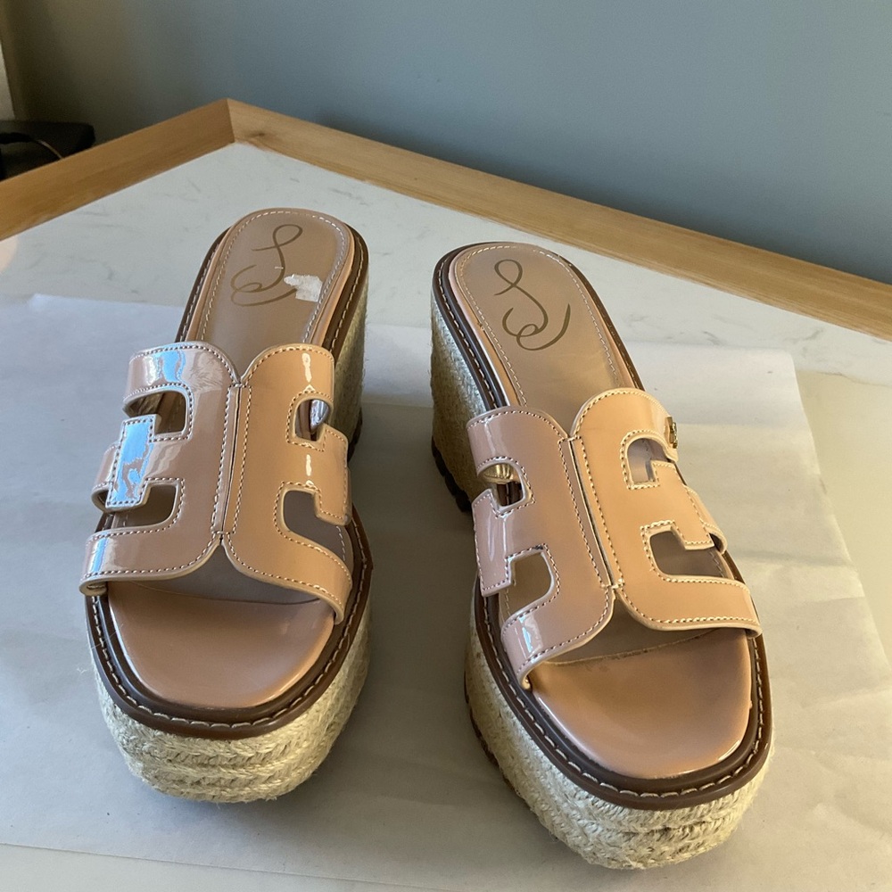 Sam Edelman crean beige , Espadrille Wedges